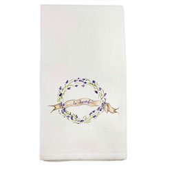 Lavender Wreath Towel