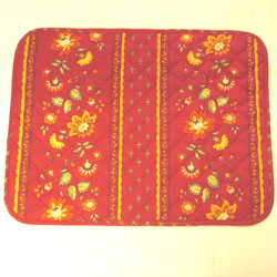 Red Quilted Placemat