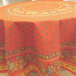 Round Red "Lisa: Tablecloth